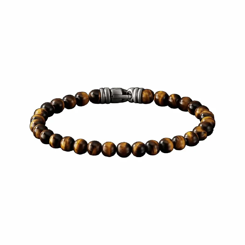 multi-strand bracelet for women -Spiritual Bead Bracelet in Polished Tiger's Eye