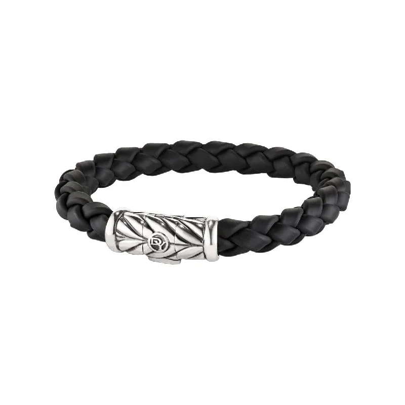 double strand bracelet -Chevron Rubber Bracelet