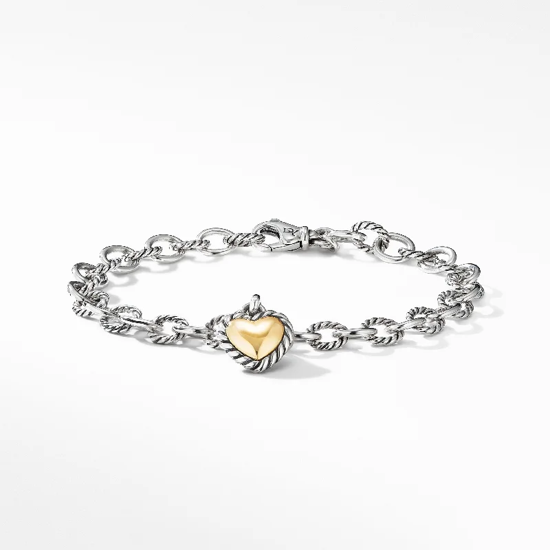 gold-plated cuff bracelet -Cookie Classic Heart Bracelet