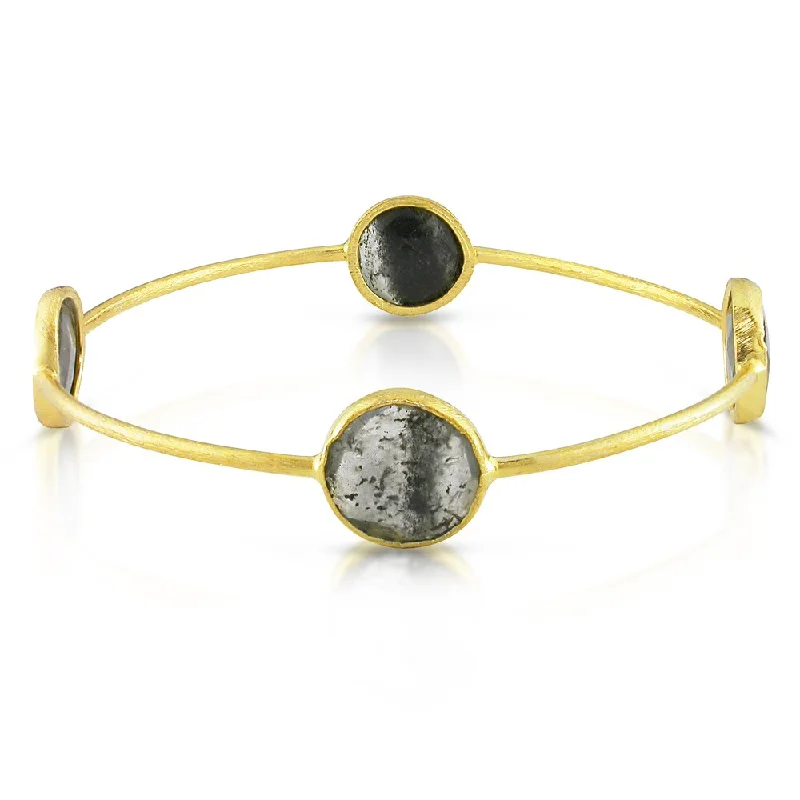 crystal healing bracelet -Miadora Yellow-Plated Silver 16Ct TGW Gemstone Bracelet (7-Inch)