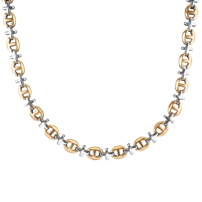 diamond tennis necklace -Arcadium Two-Tone Necklace