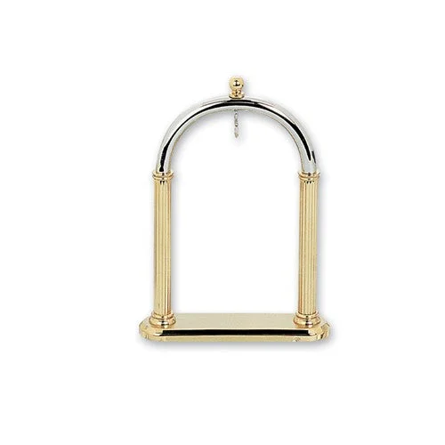 pearl necklace for brides -Charles Hubert 14k Gold-Plated Pocket Watch Holder Stand