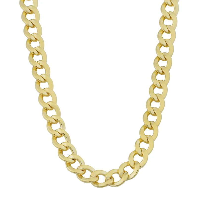 zodiac sign necklace -Fremada 14k Yellow Gold Filled 6mm High Polish Miami Cuban Link Men's Chain Necklace