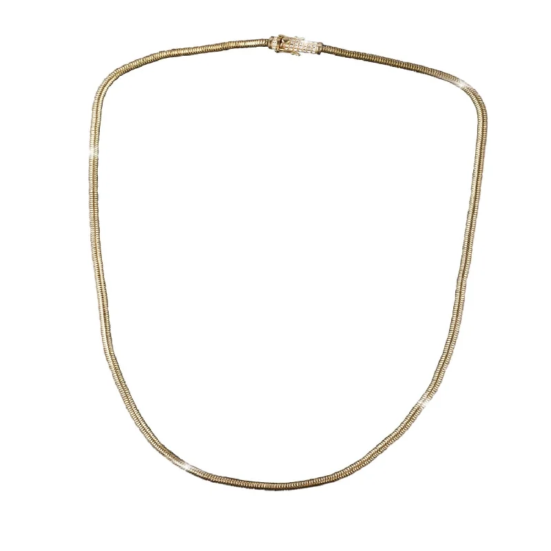 twisted chain necklace for men -Golden Snake Chain Necklace