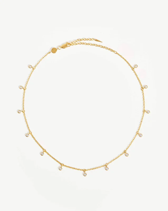 gold chain necklace with charms -Interstellar Drop Choker