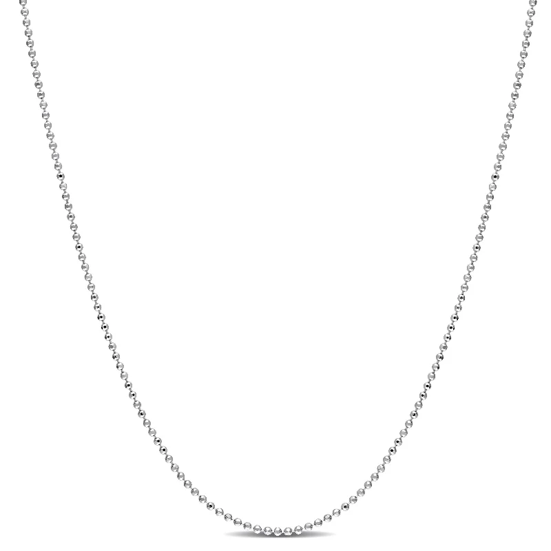 diamond tennis necklace -Miadora Sterling Silver Ball Chain Necklace