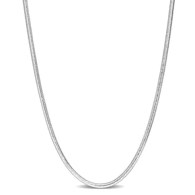 long statement necklace -Miadora Sterling Silver Snake Chain Unisex Necklace