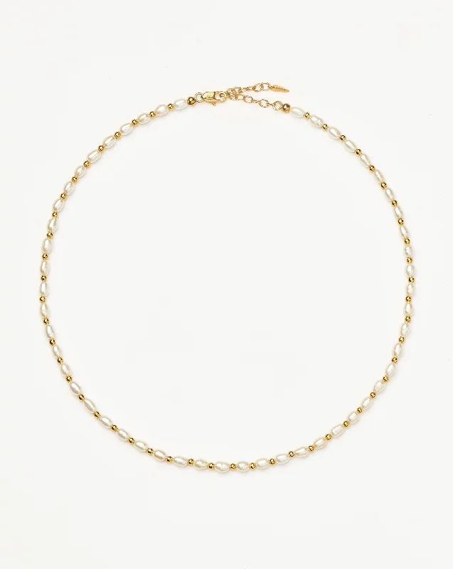 simple diamond necklace -Seed Pearl Beaded Choker