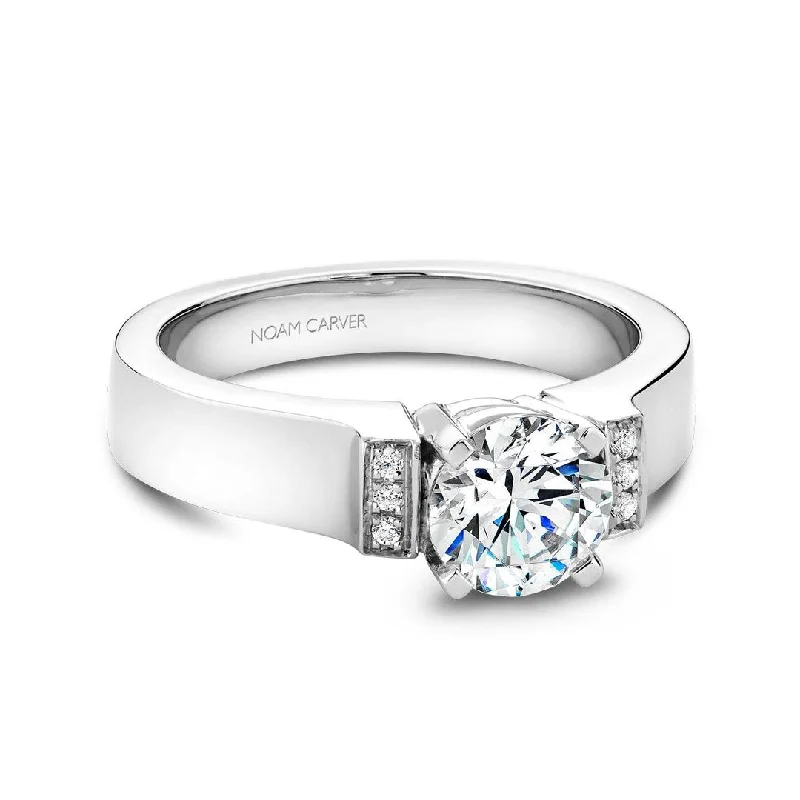 custom name ring -0.03 ctw Diamond Solitaire Engagement Ring