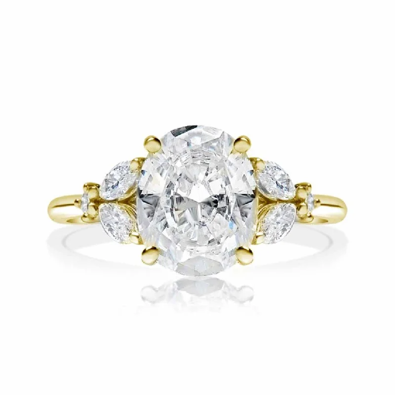 vintage style cocktail ring -0.44 ctw Diamond Solitaire Engagement Ring