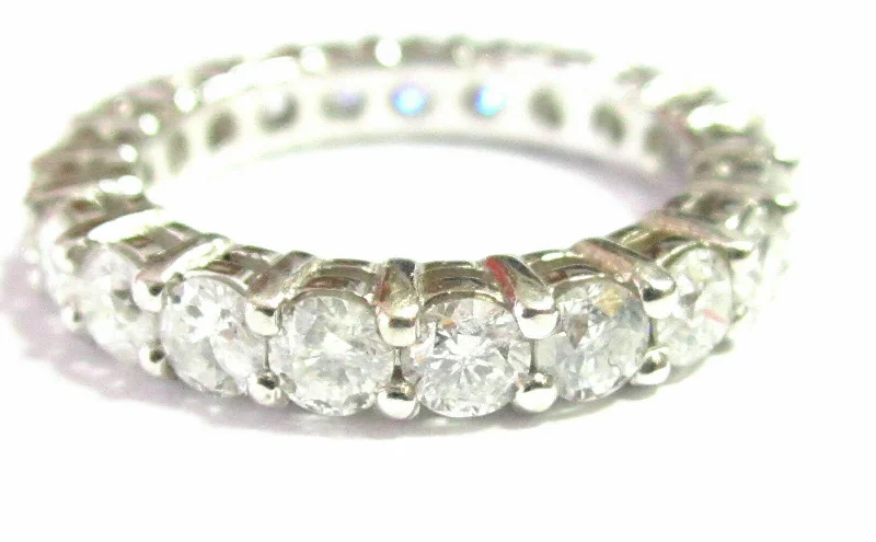 heart-shaped promise ring -3.5mm 2.15TCW Round Diamond Eternity Ring/Band G VS1 Shared Prongs Sz 5.5 14 WG