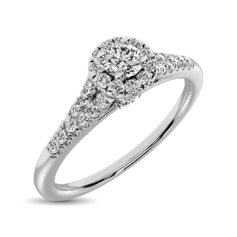 vintage style cocktail ring -JDTK-60319W- Diamond Engagement /Promise Ring