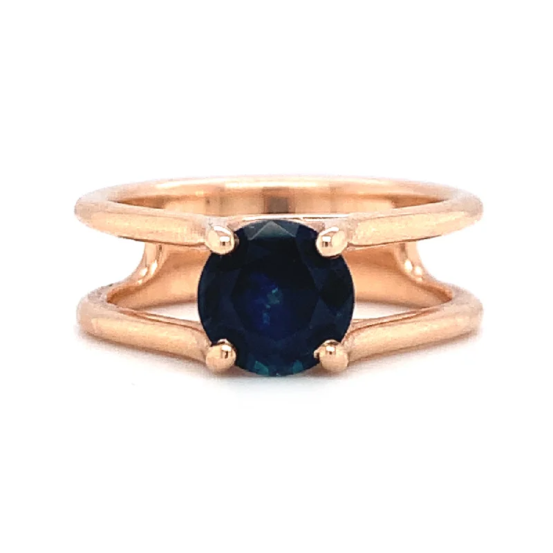 pear-shaped diamond ring -Montana Sapphire Engagement Ring - "Arabella"