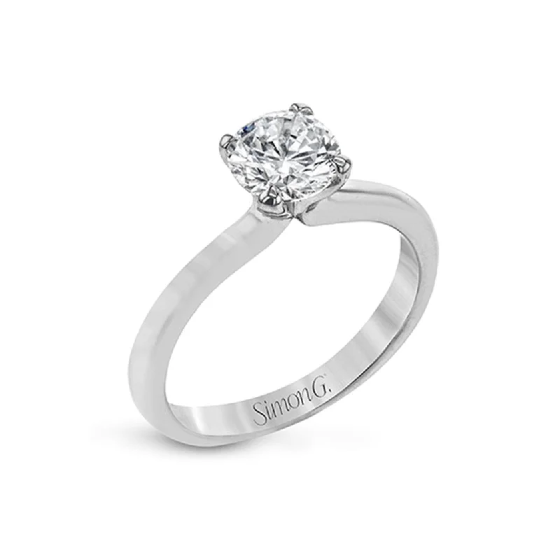 wedding band with diamonds -Solitaire Engagement Ring