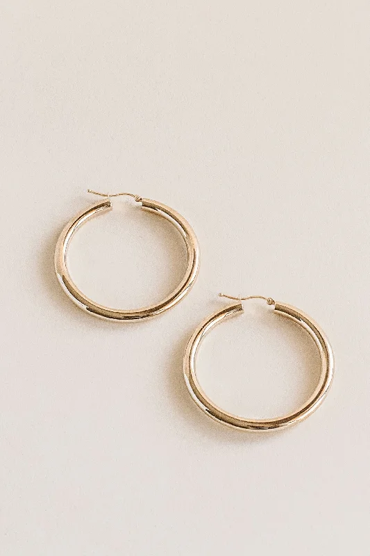 geometric shape earrings -THICK BOI HOOPS