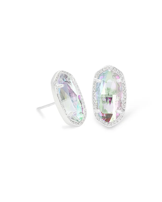 cubic zirconia dangle earrings -Kendra Scott Ellie Stud Earring With Dichroic Glass