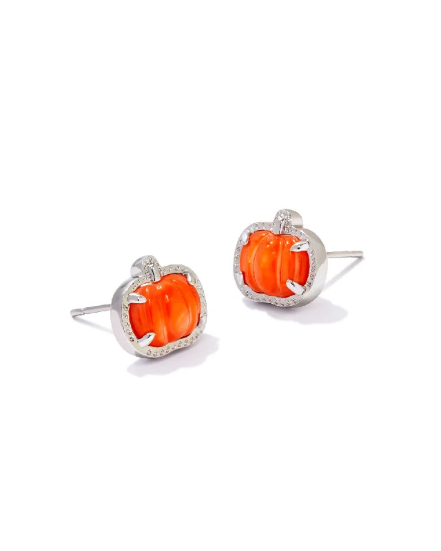 vintage inspired chandelier earrings -Kendra Scott Pumpkin Stud Earrings