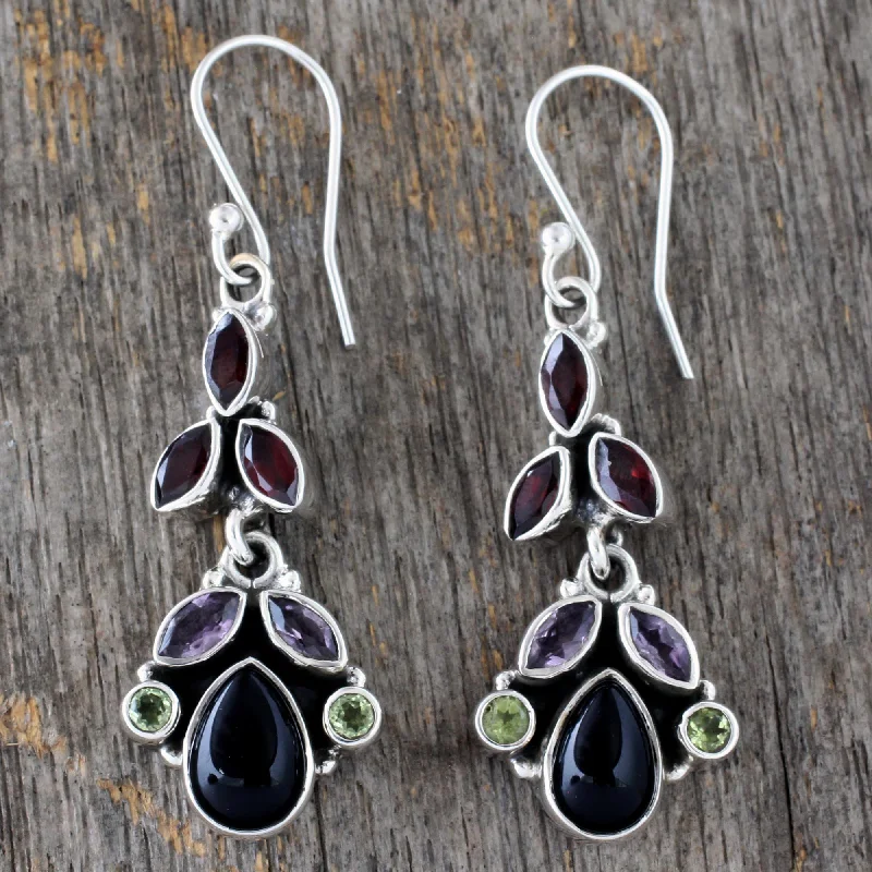 vintage drop earrings -Abundance Sterling Silver Earrings