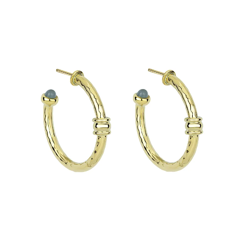 ethnic inspired earrings -Earrings - Aquamarine