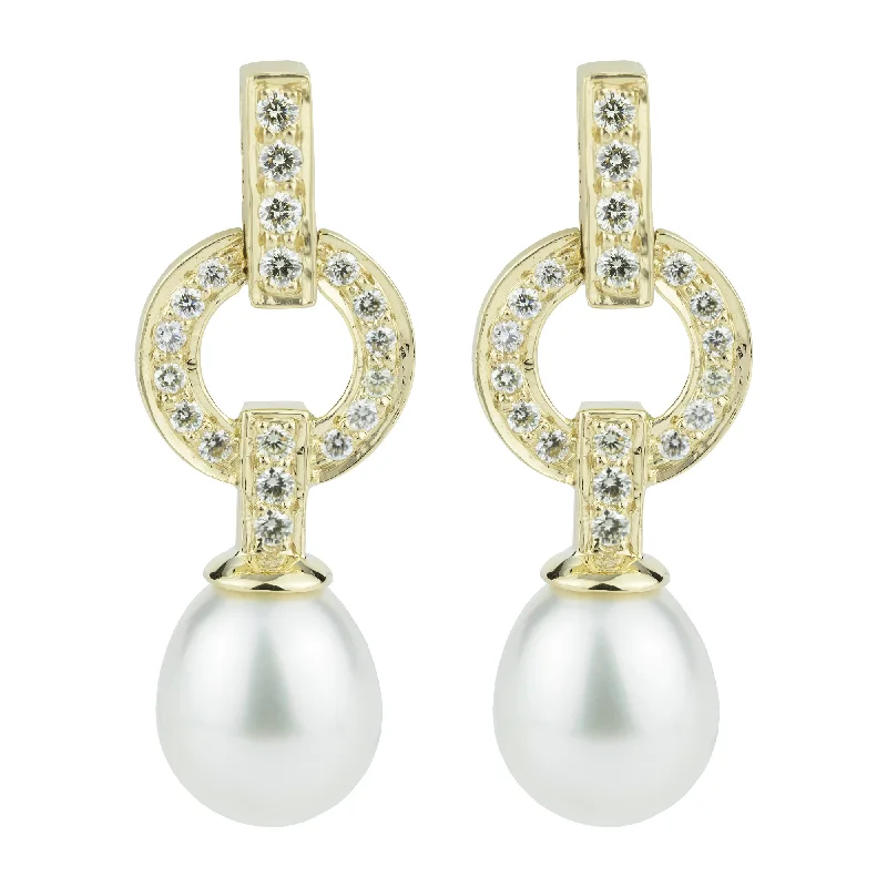 diamond ear cuffs -Earrings - Pearl And Diamond