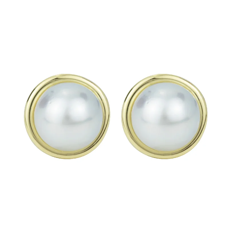 turquoise stud earrings -Earrings - South Sea Pearl